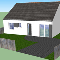 Plan 3D Construction plein pied