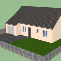 Implantation 3D maison individuelle