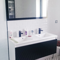 Agencement salle de bain meuble douche